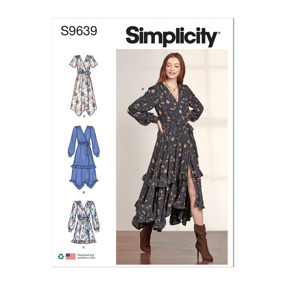 Simplicity Wrap Dresses S9639