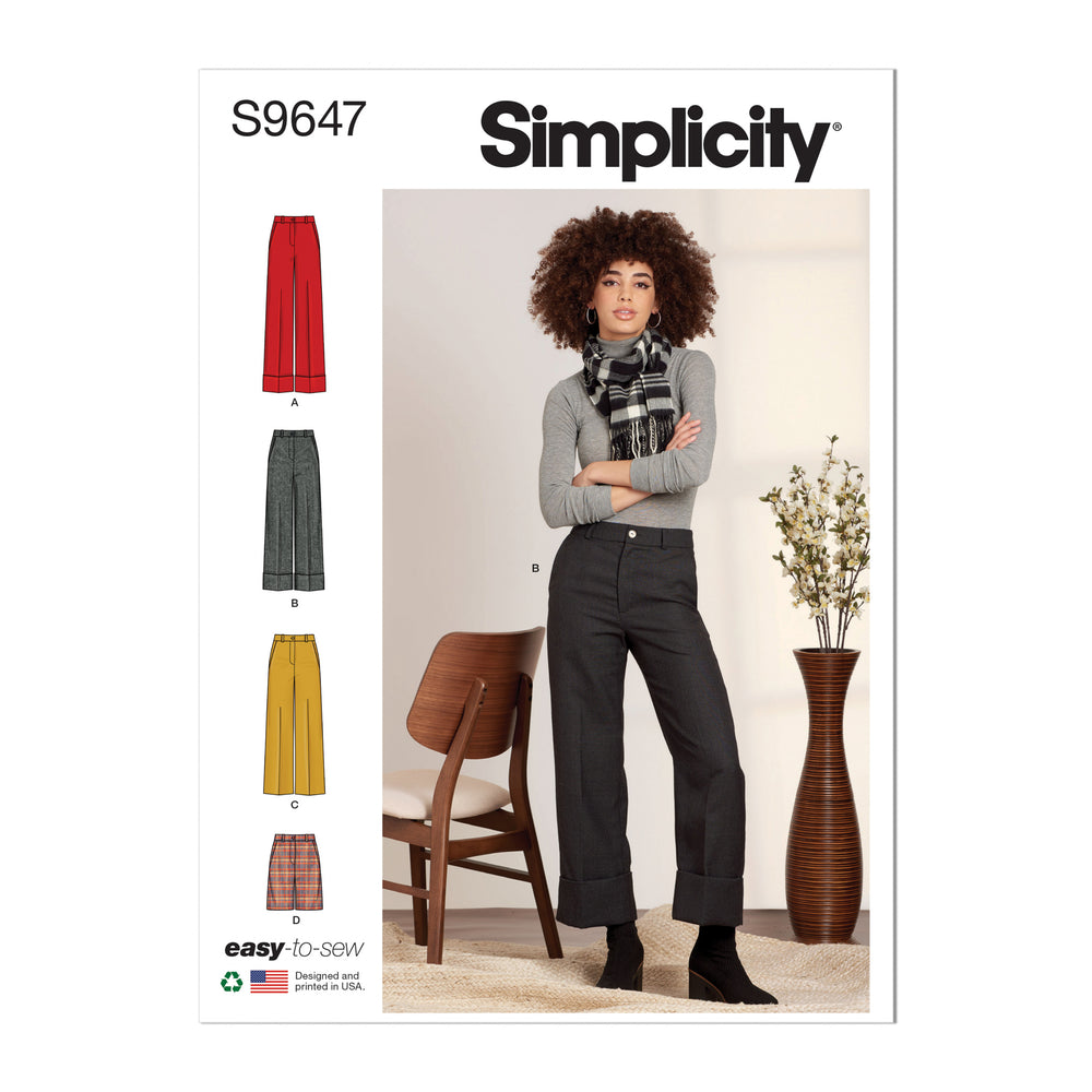 Simplicity Trousers and Shorts S9647