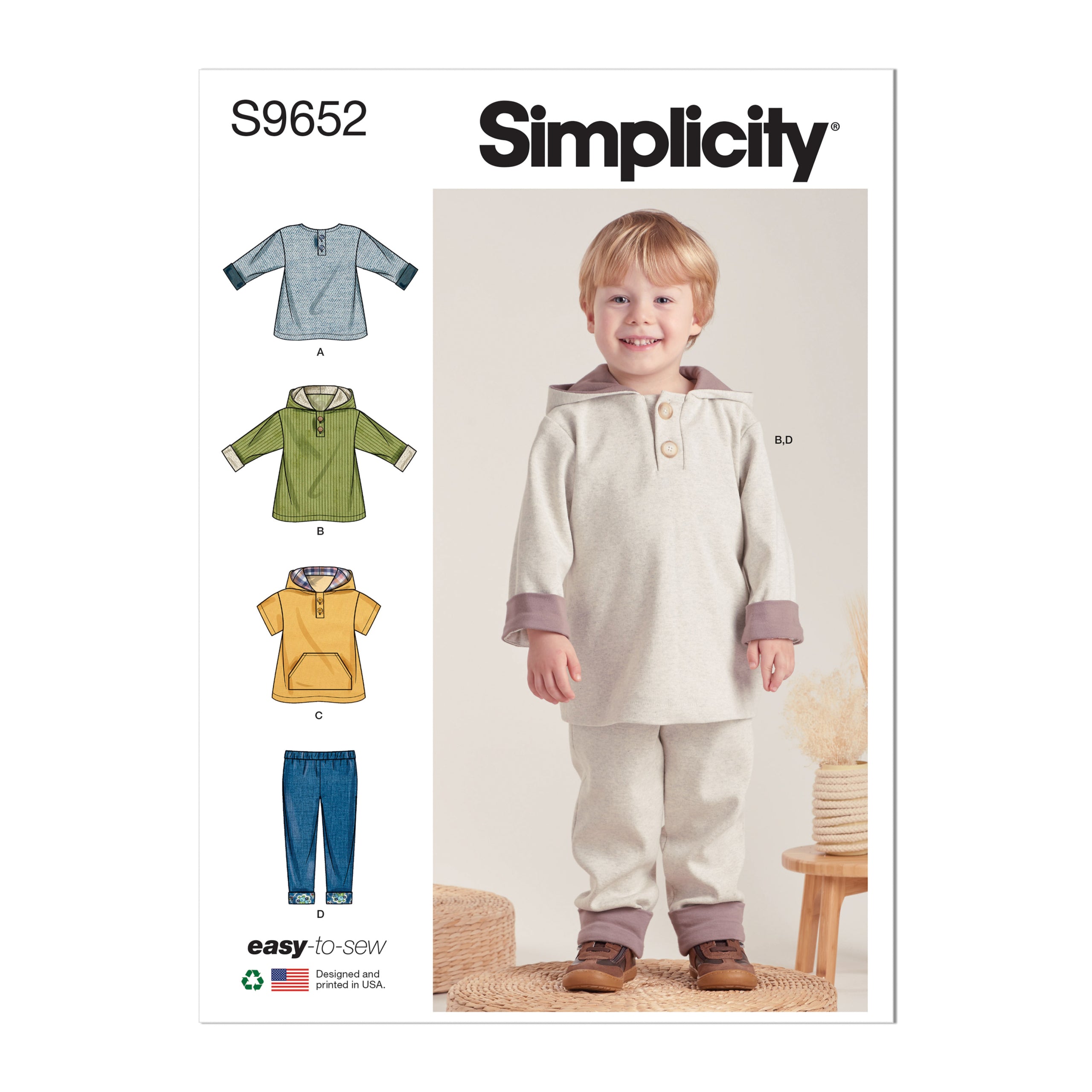 Simplicity Baby/Child Tops and Trousers S9652