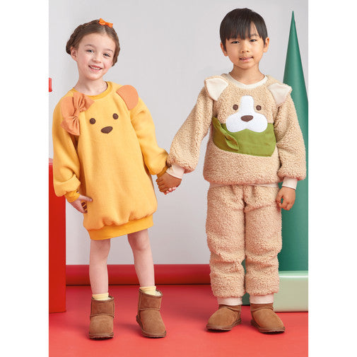 Simplicity Child Loungewear Dress, Top and Trousers S9673