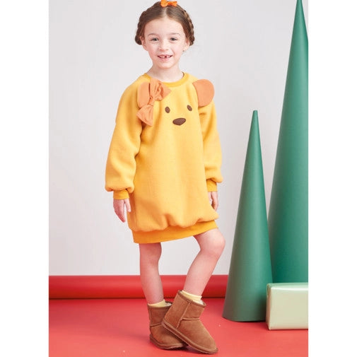 Simplicity Child Loungewear Dress, Top and Trousers S9673