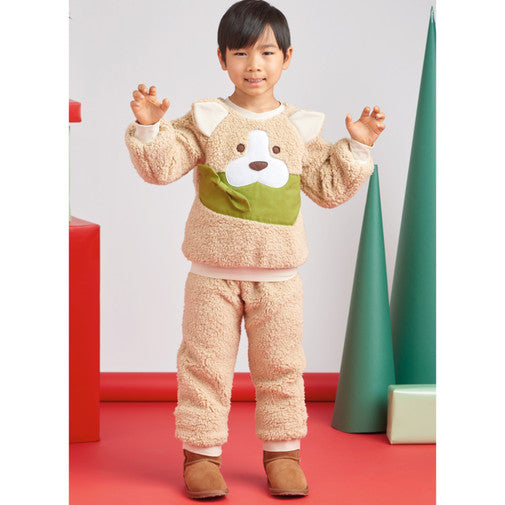 Simplicity Child Loungewear Dress, Top and Trousers S9673