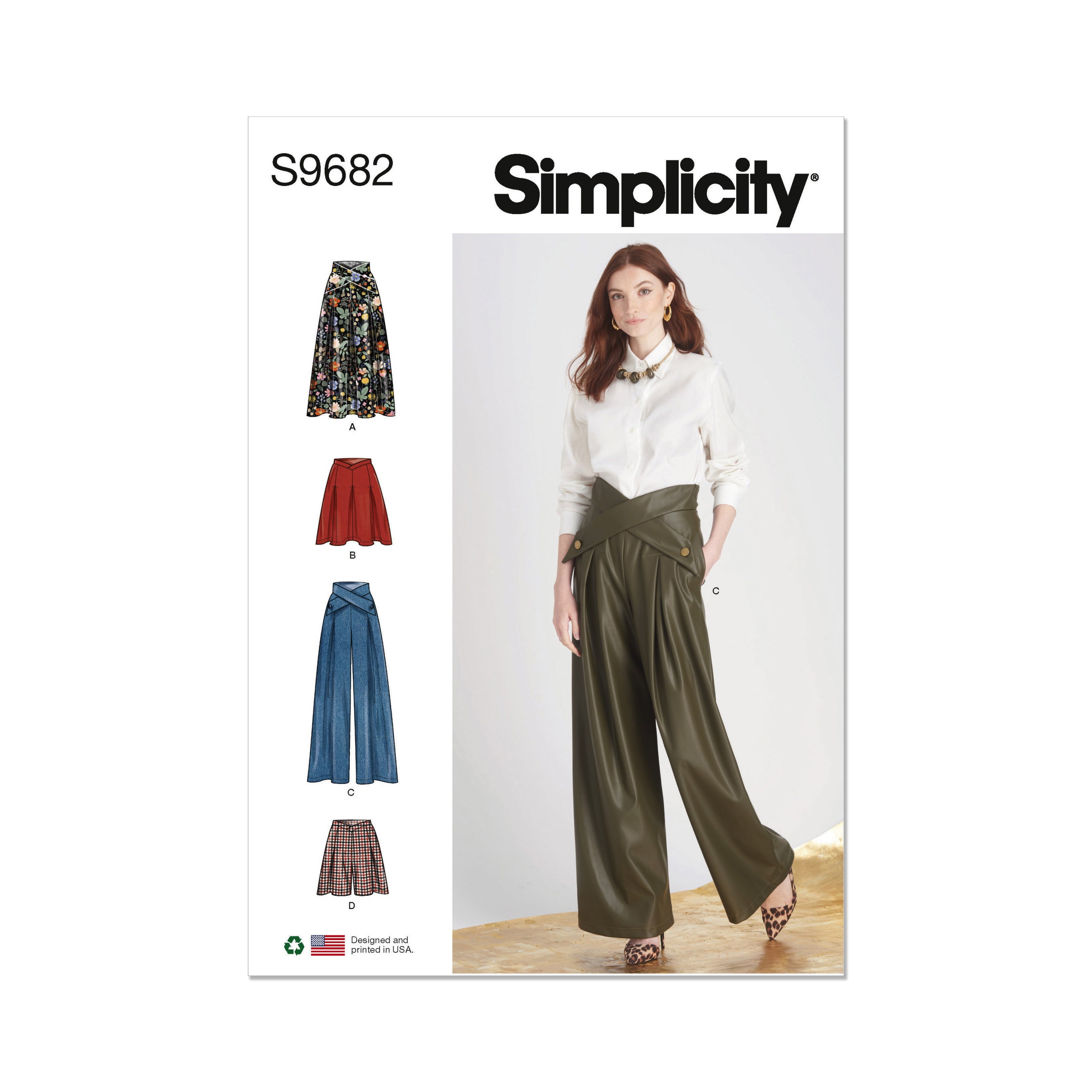 Simplicity Skirts, Trousers, and Shorts S9682