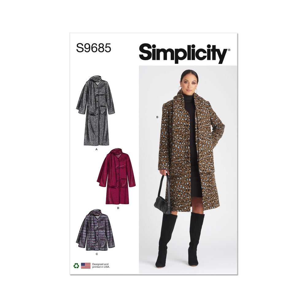 Simplicity Coat and Jacket S9685