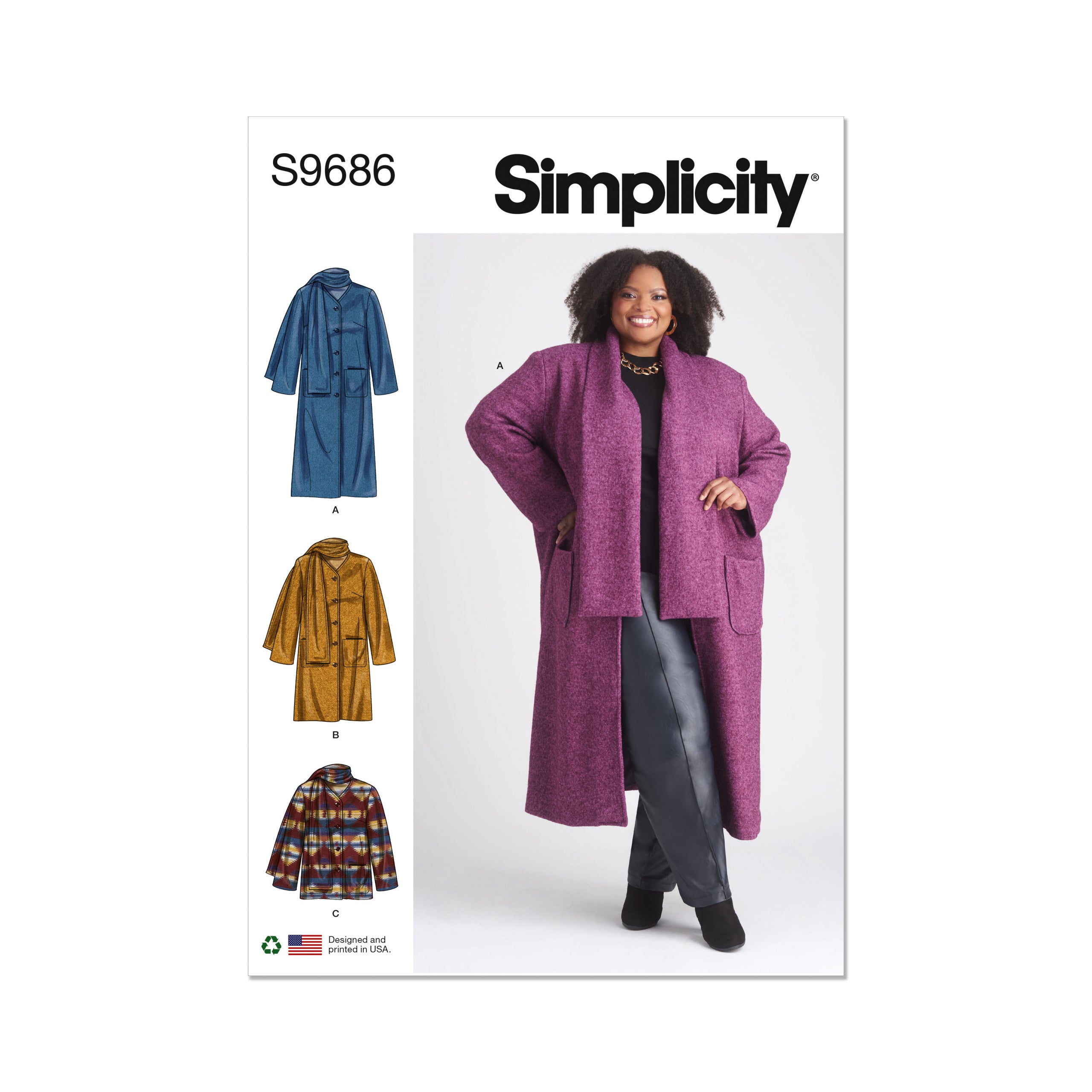 Simplicity Coat and Jacket S9686 – The Fold Line