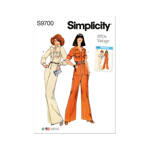 Simplicity Vintage Jumpsuit S9700