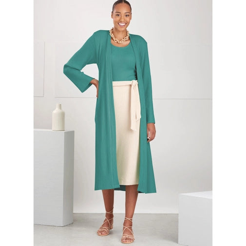 Simplicity Top, Cardigan and Skirt S9716