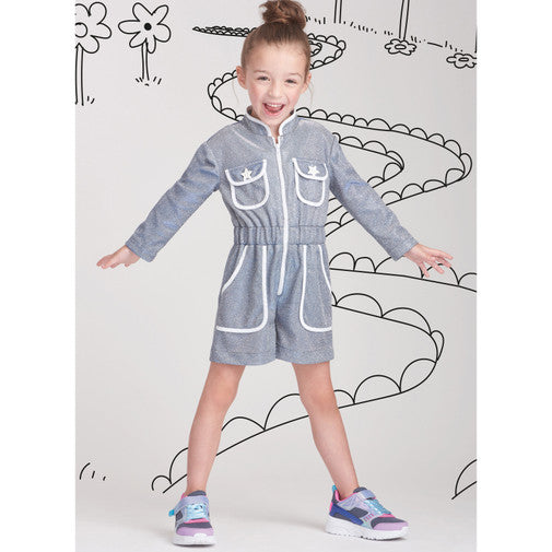 Simplicity Child Jumpsuit & Dress S9722