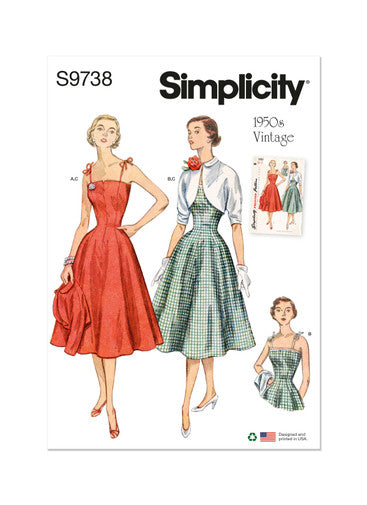 Simplicity Vintage Dress & Jacket S9738