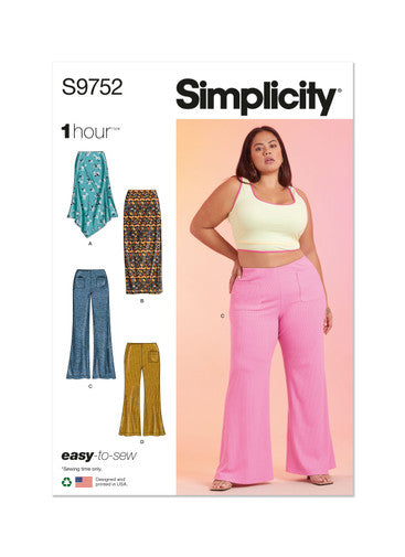 Simplicity Skirt and Trousers S9752