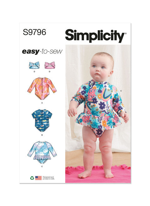 Simplicity Baby Swimsuits S9796