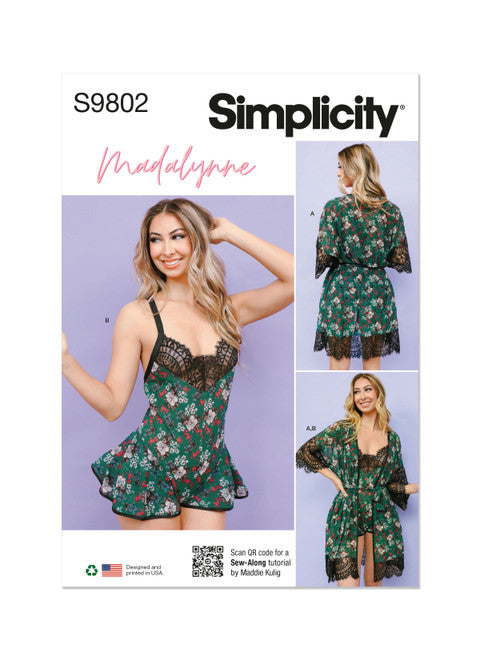 Simplicity Lingerie/Nightwear S9802