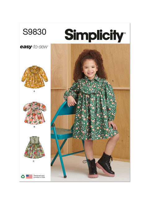 Simplicity Children's Dresses S9830