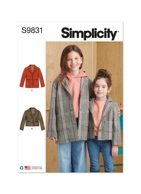 Simplicity Child/Teen Jackets S9831