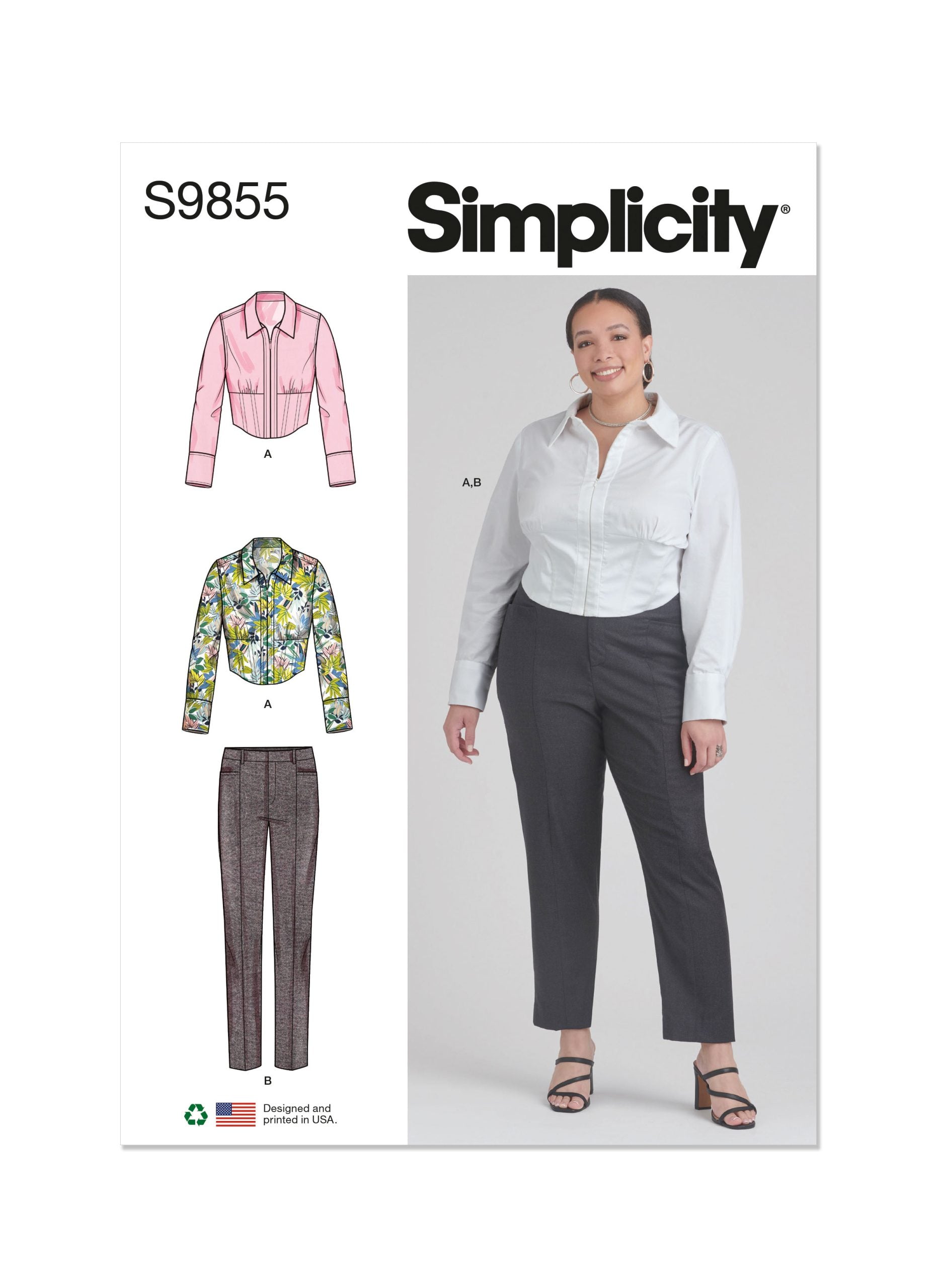 Simplicity Top & Trousers S9855