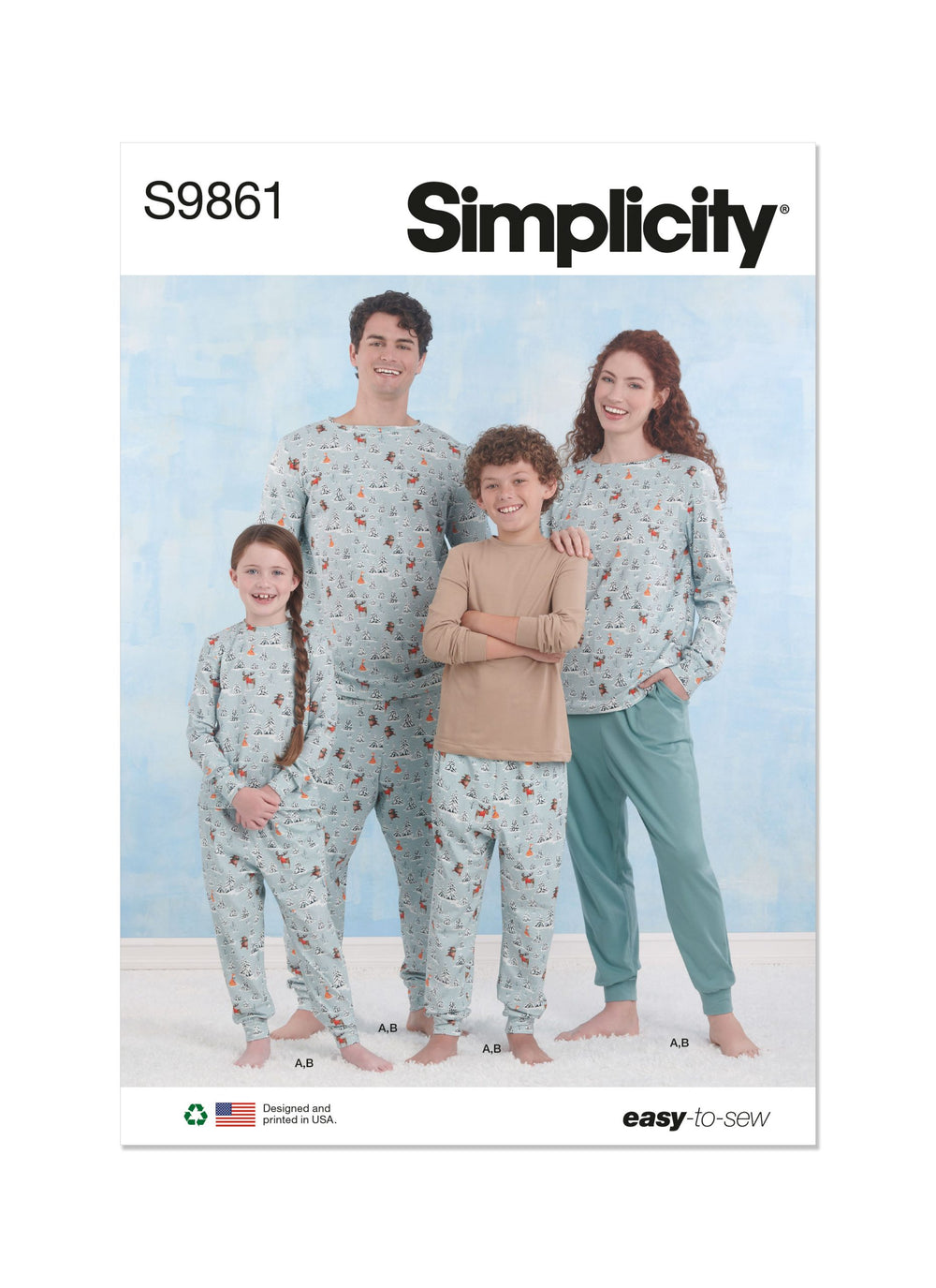 Simplicity Child/Teen/Adults Sleepwear S9861