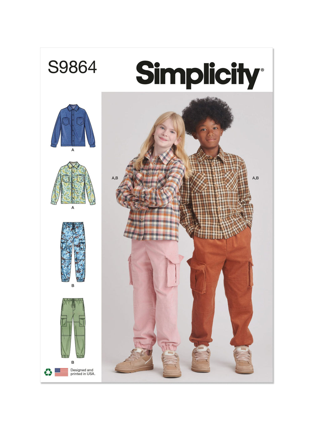 Simplicity Child/Teen Shirt & Trousers S9864