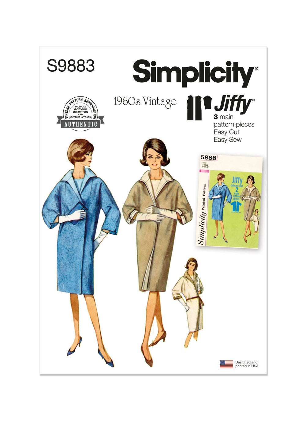 Simplicity Vintage Coat S9883