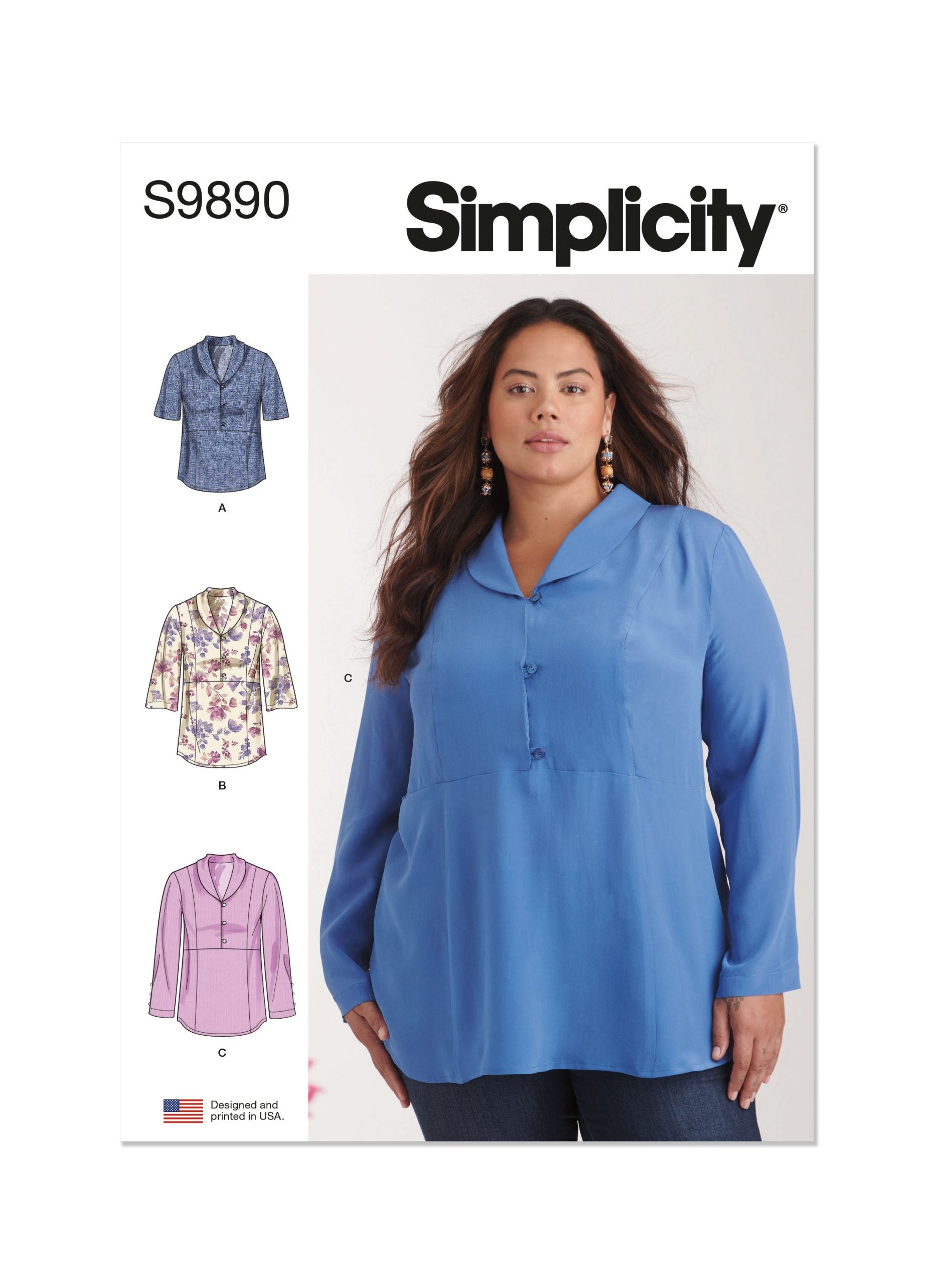 Simplicity Tops S9890 – The Fold Line