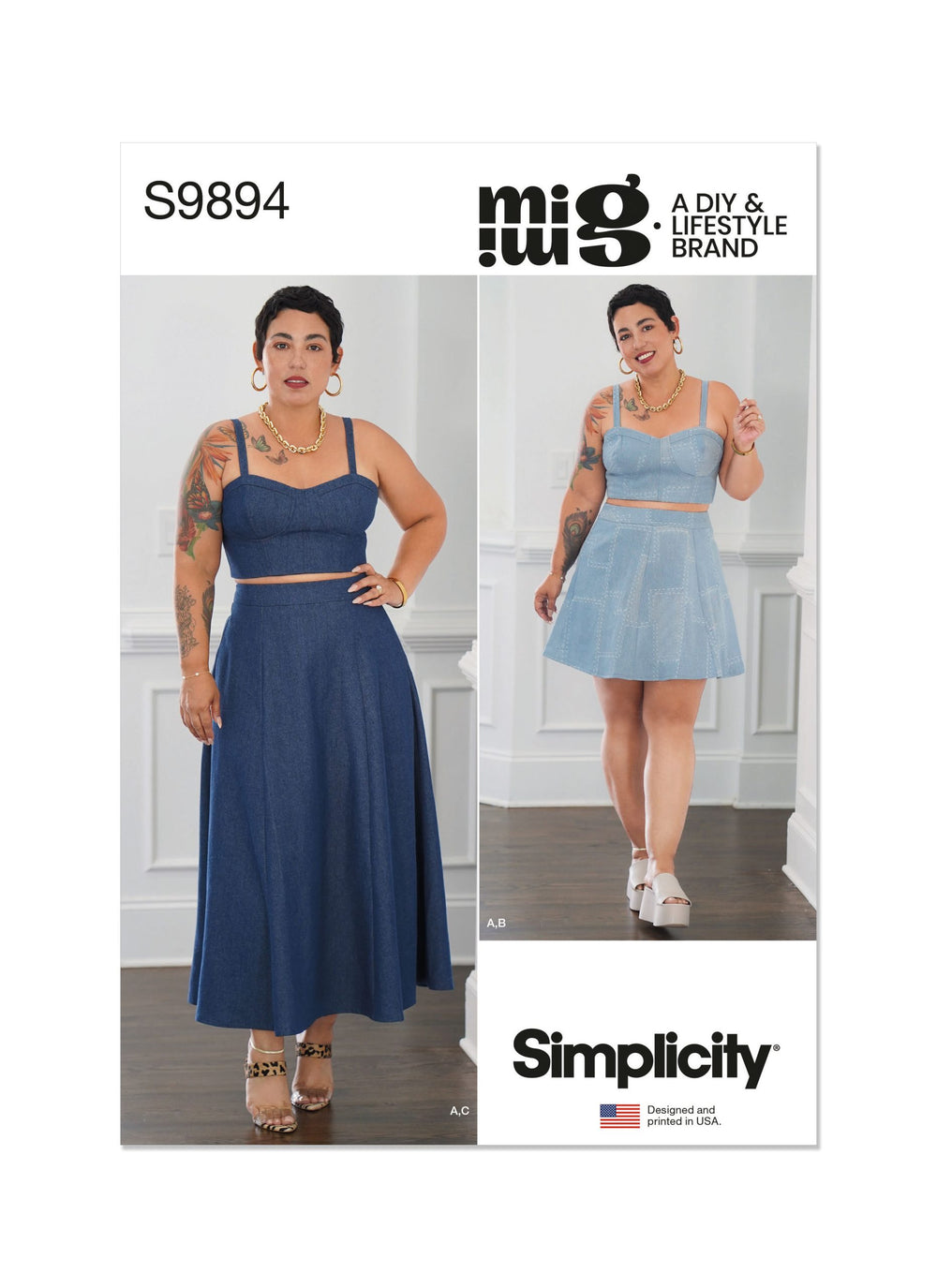 Simplicity Top & Skirt S9894