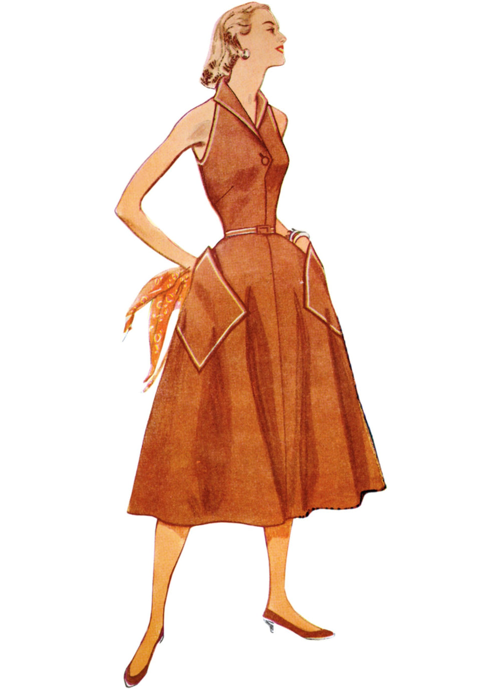 Simplicity Vintage Dress S9913