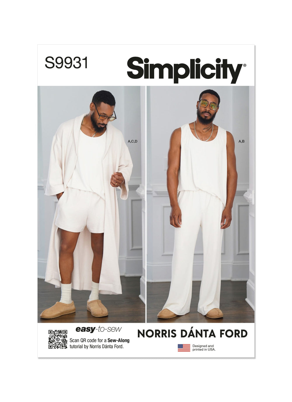 Simplicity Men's Loungewear S9931