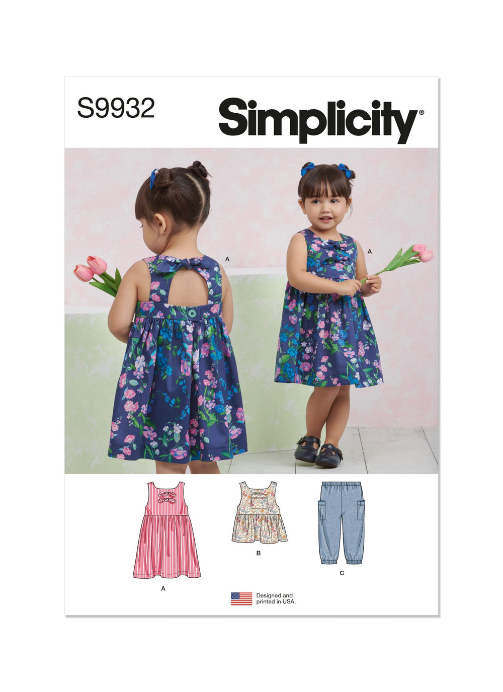 Simplicity Baby/Child Dress, Top & Trousers S9932