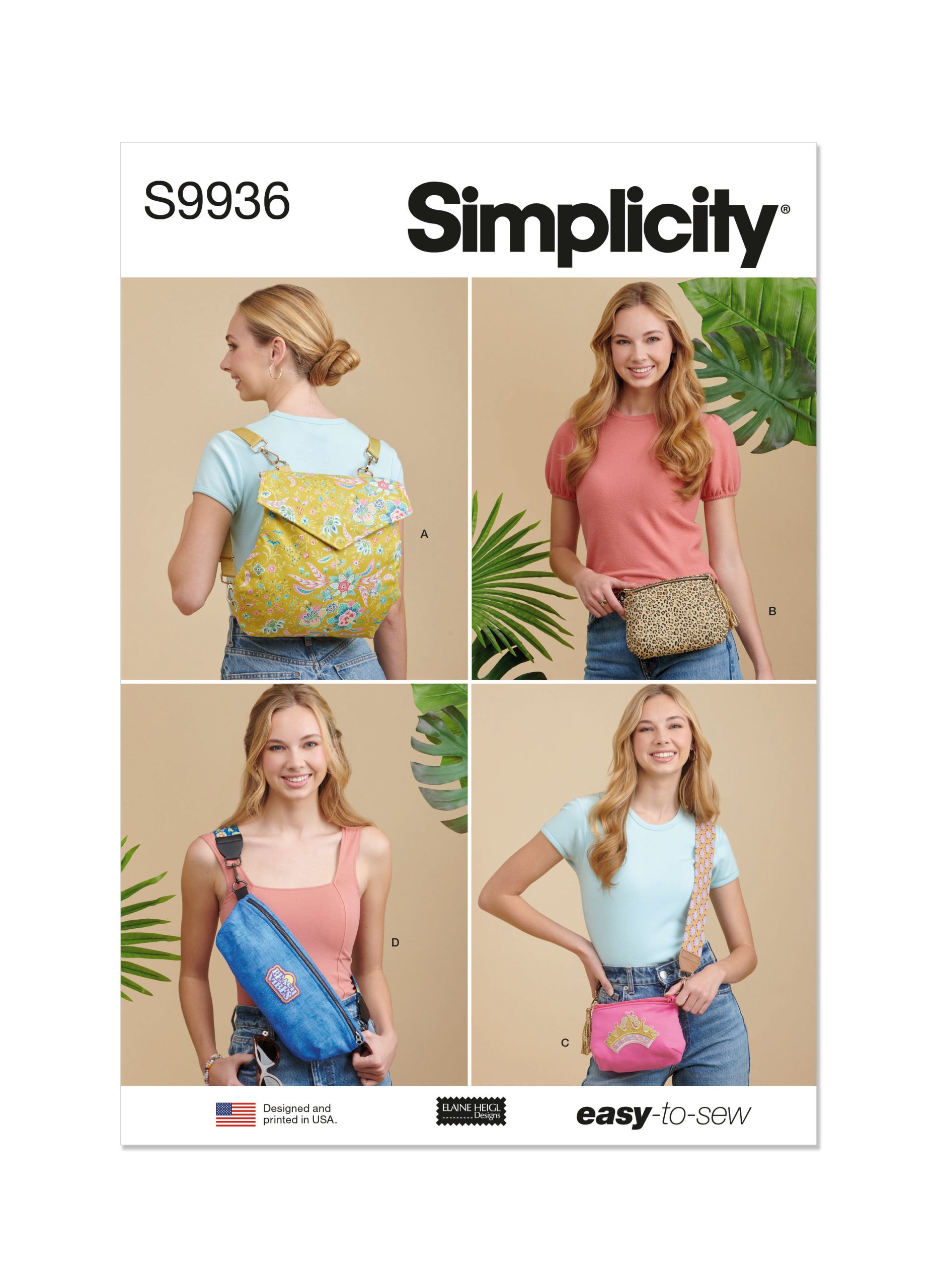 Simplicity Backpack, Bags & Purse S9936