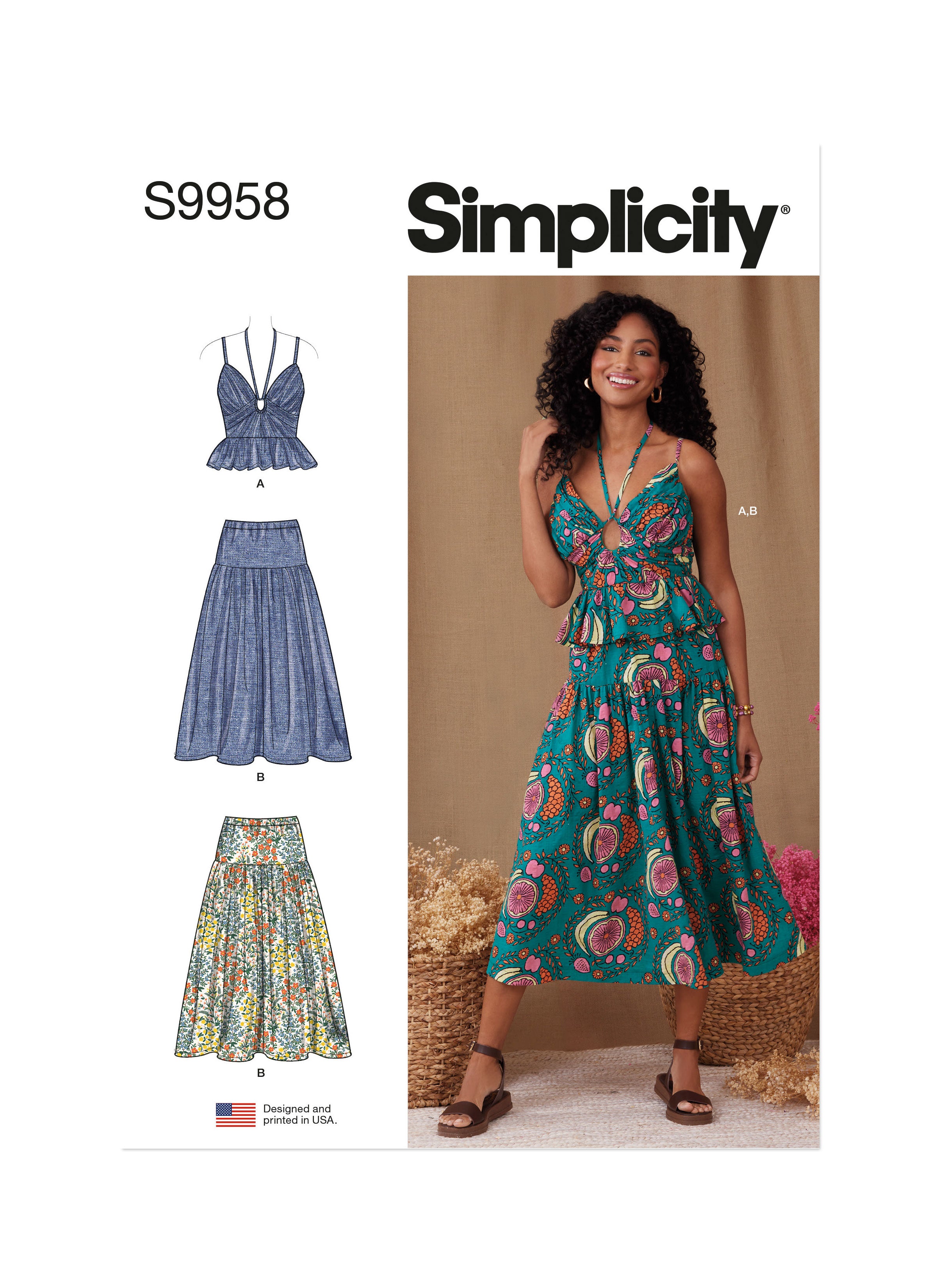 Simplicity Top & Skirt S9958