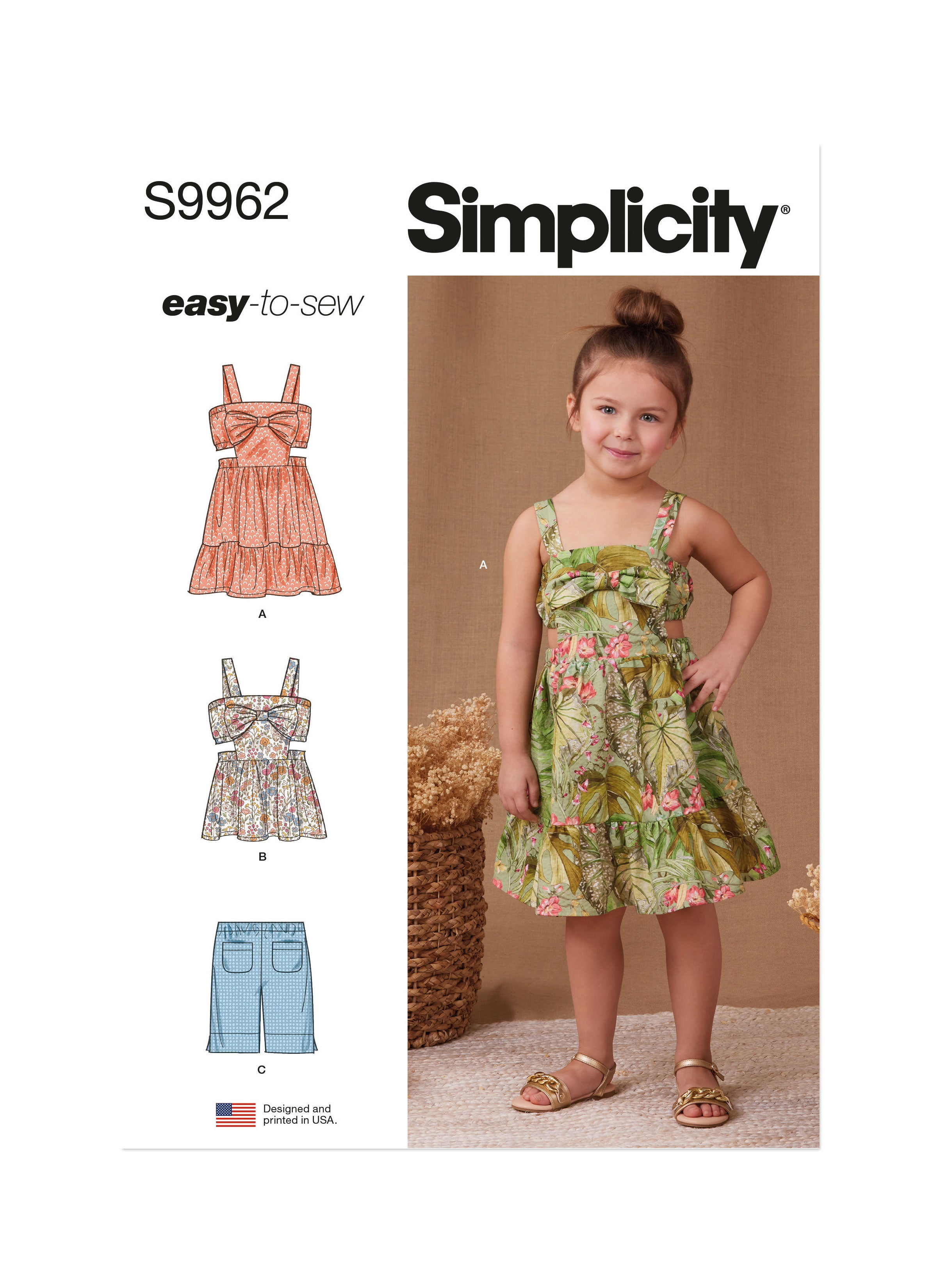 Simplicity Child Dress & Top S9962