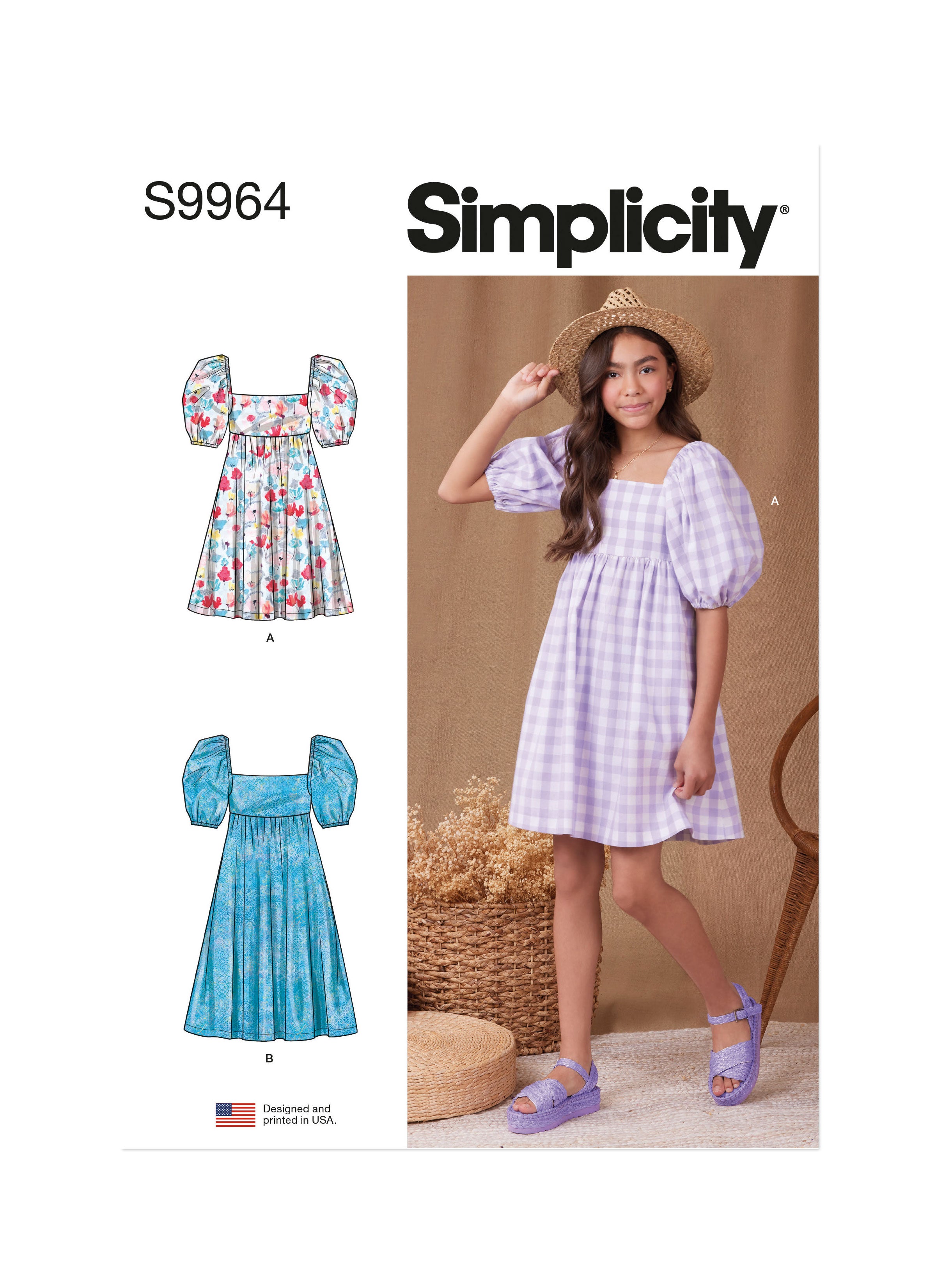 Simplicity Child/Teen Dresses S9964