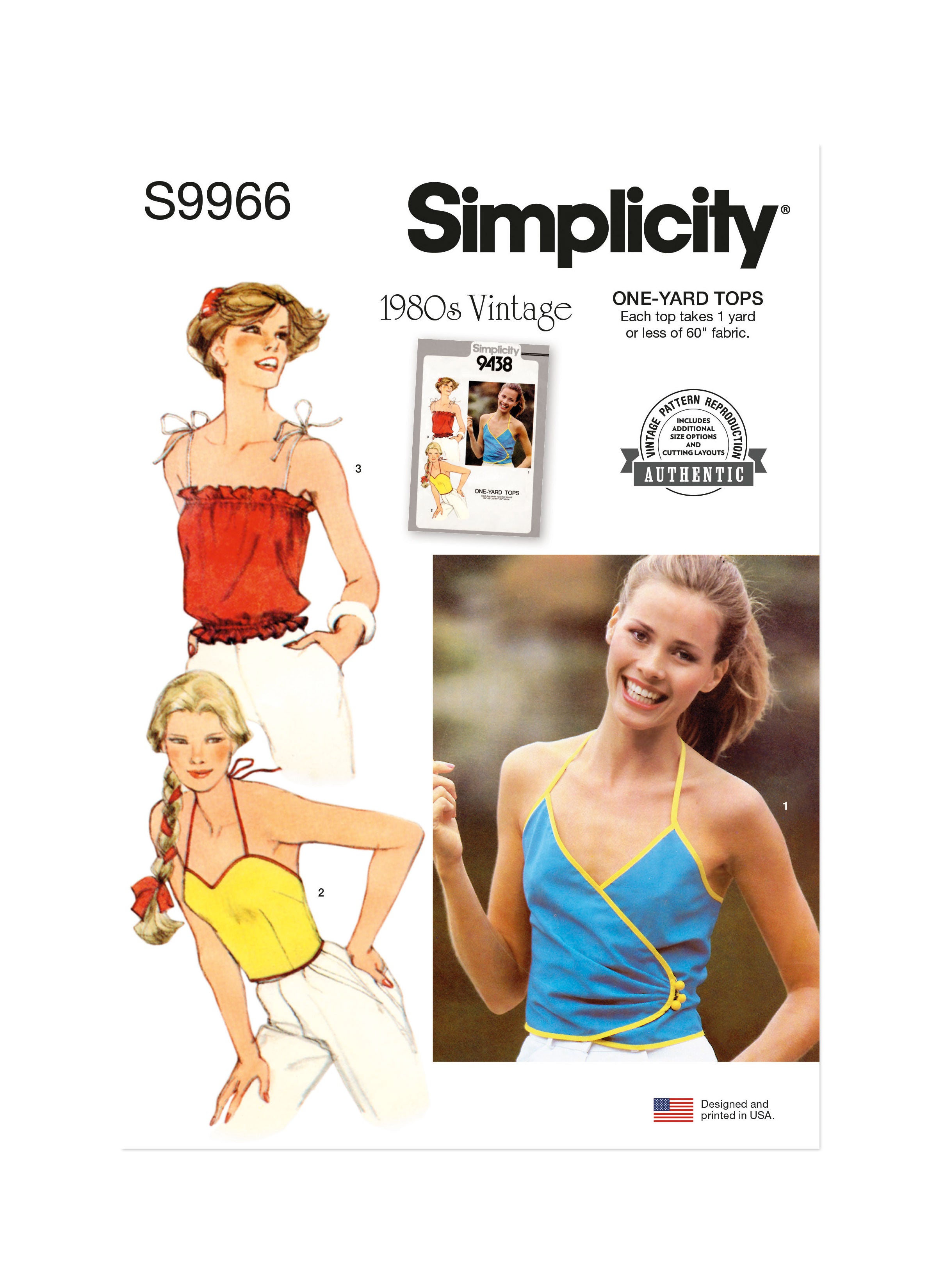 Simplicity Vintage Tops S9966