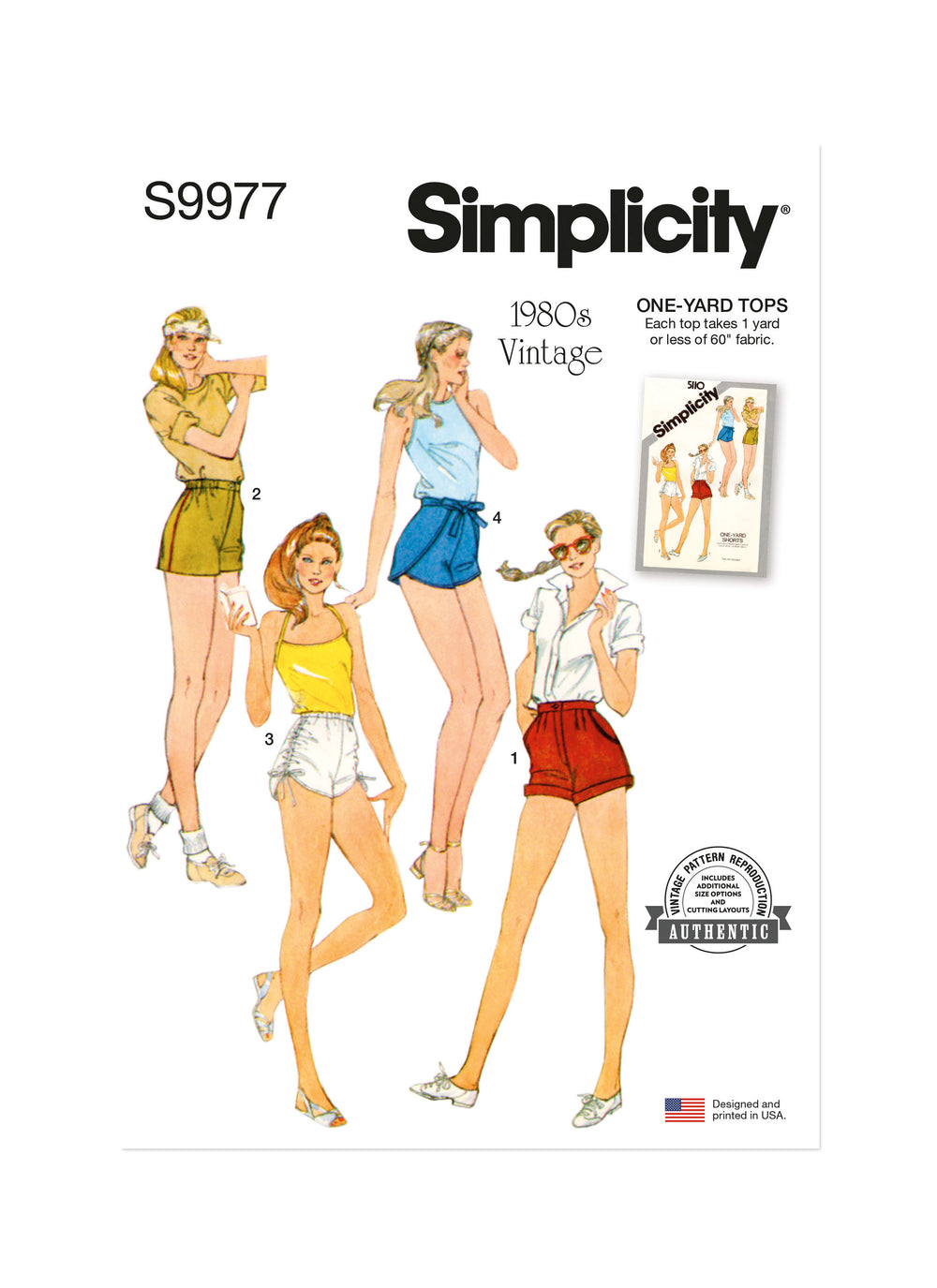 Simplicity Vintage Shorts S9977