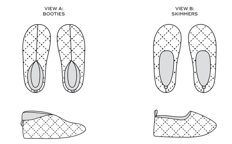 Sew DIY Unisex Quilted Slippers