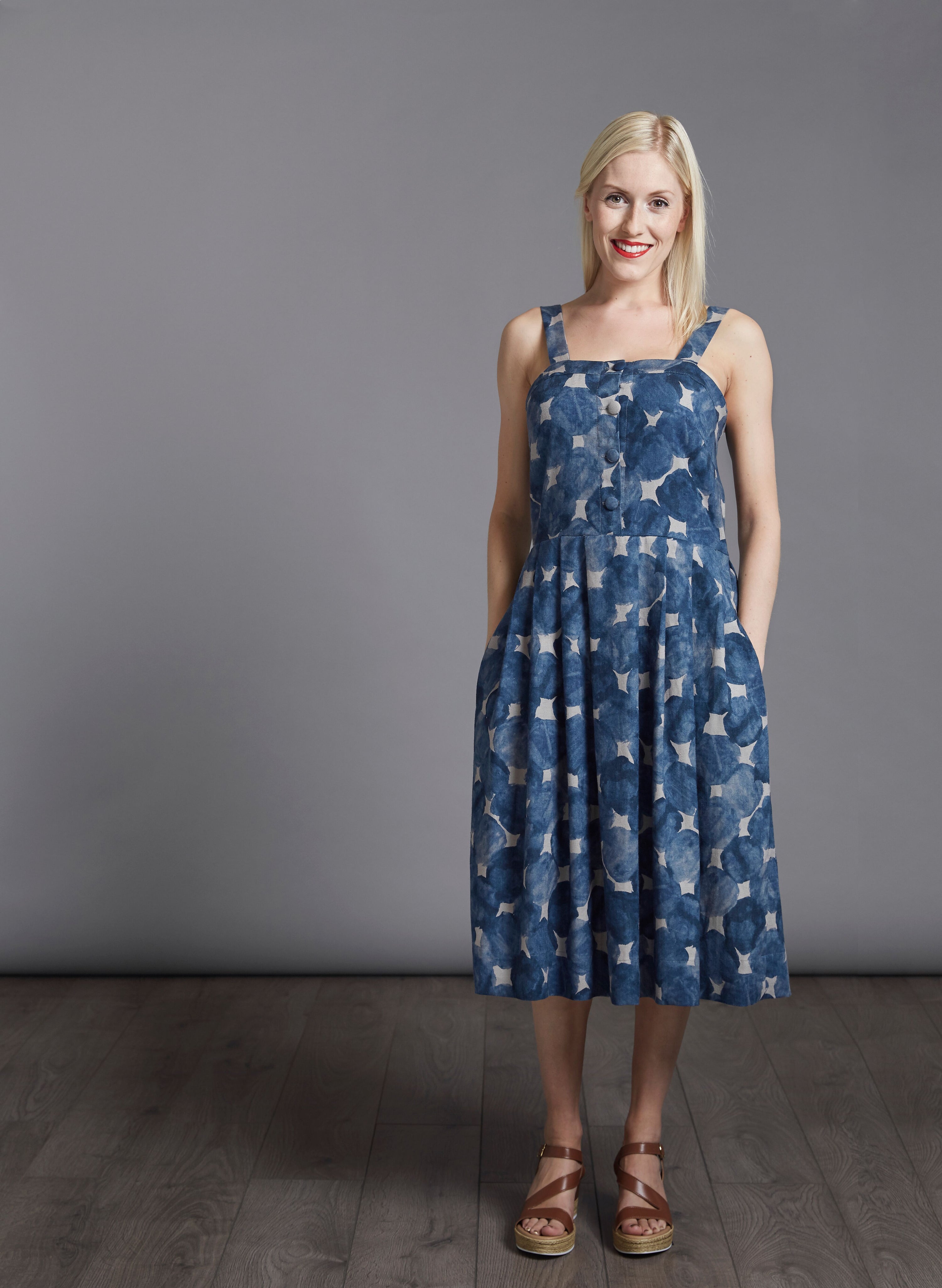 avid seamstress a line dress princess polly baby blue dress The Avid Seamstress A-Line Dress The Fold Line