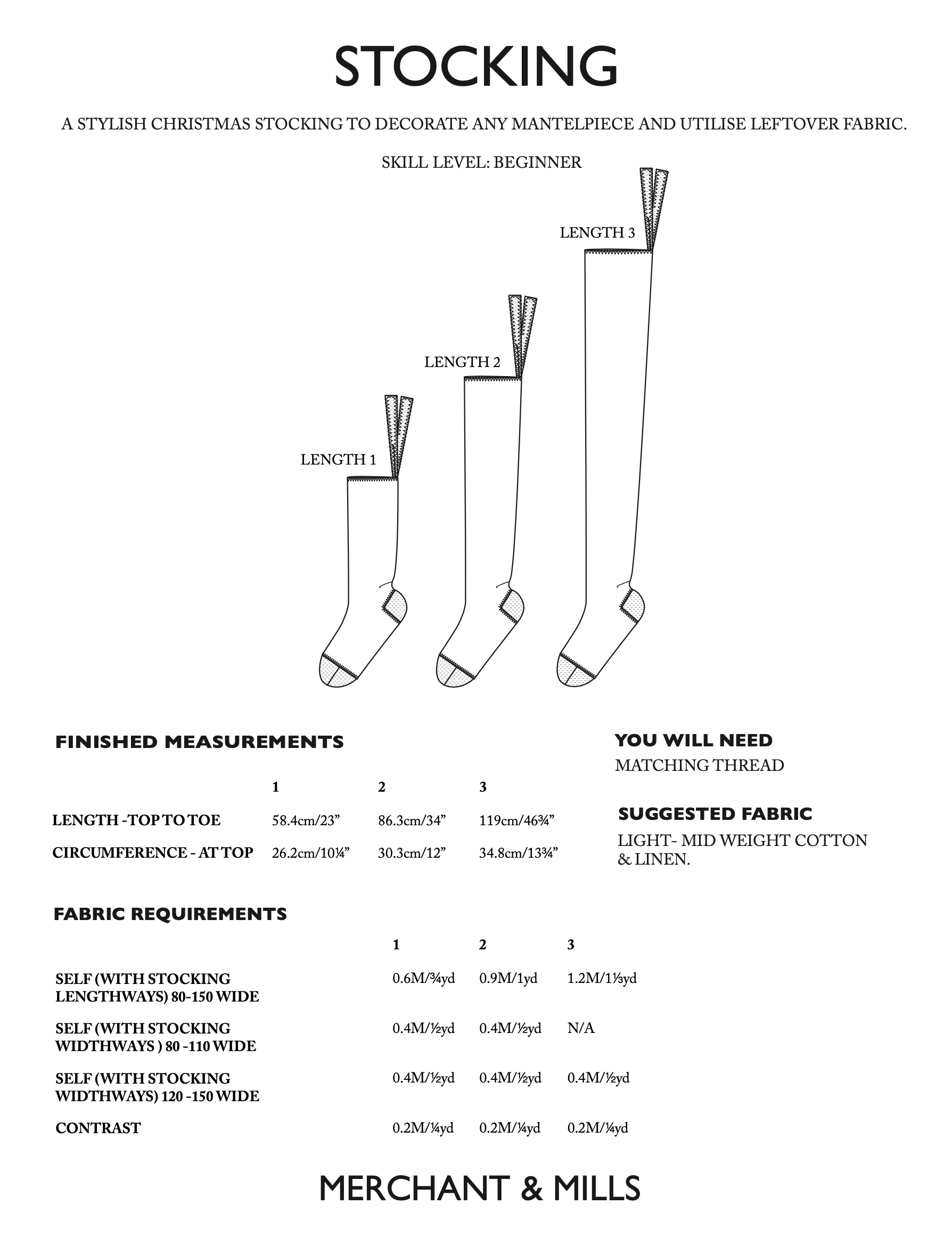 Merchant & Mills Stocking PDF