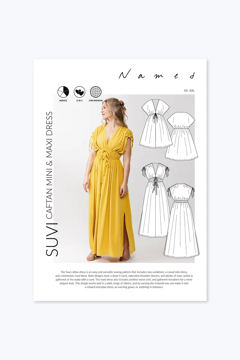 Named Suvi Caftan Mini and Maxi Dress