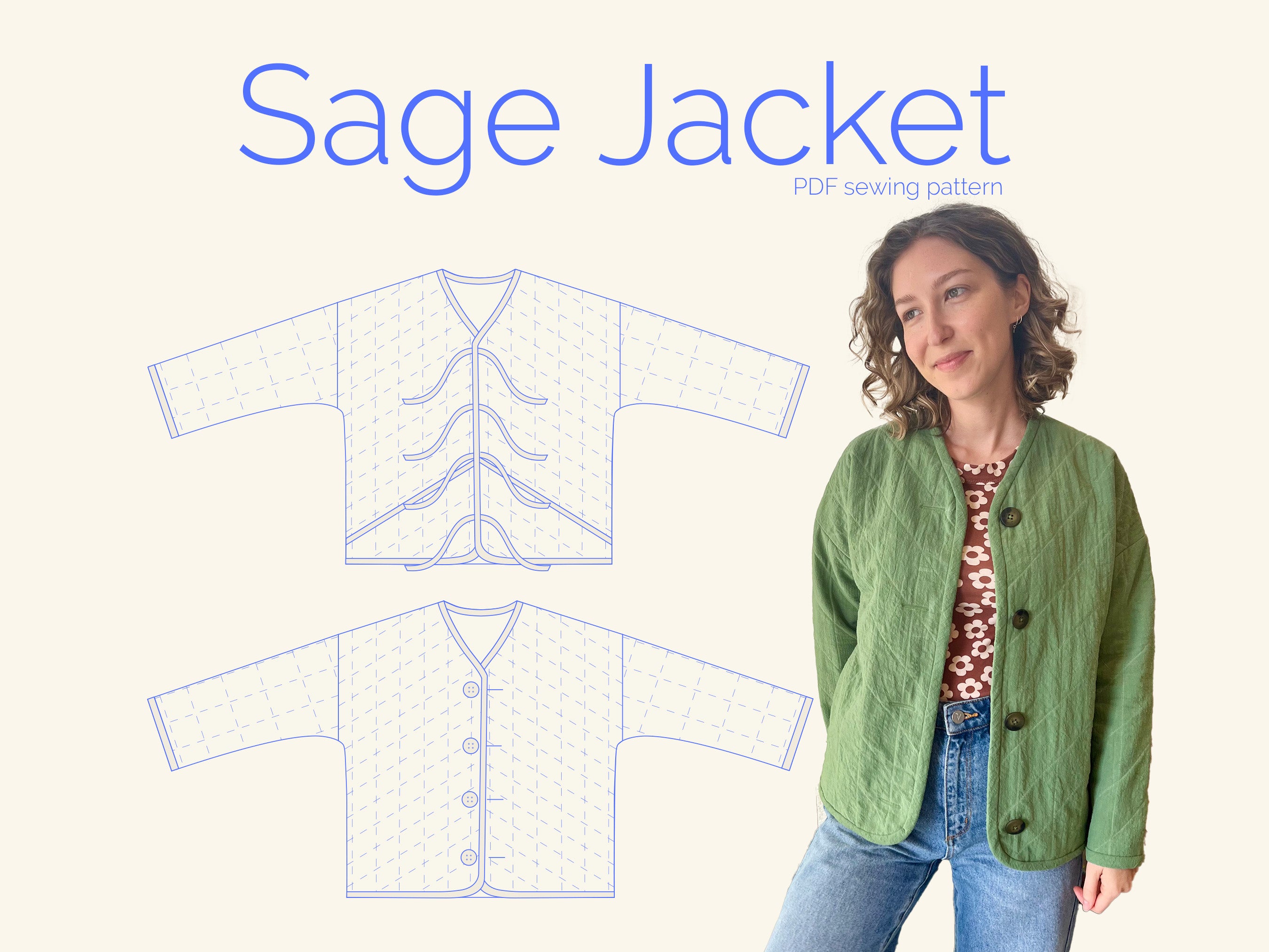 Elle Stitch Sage Jacket