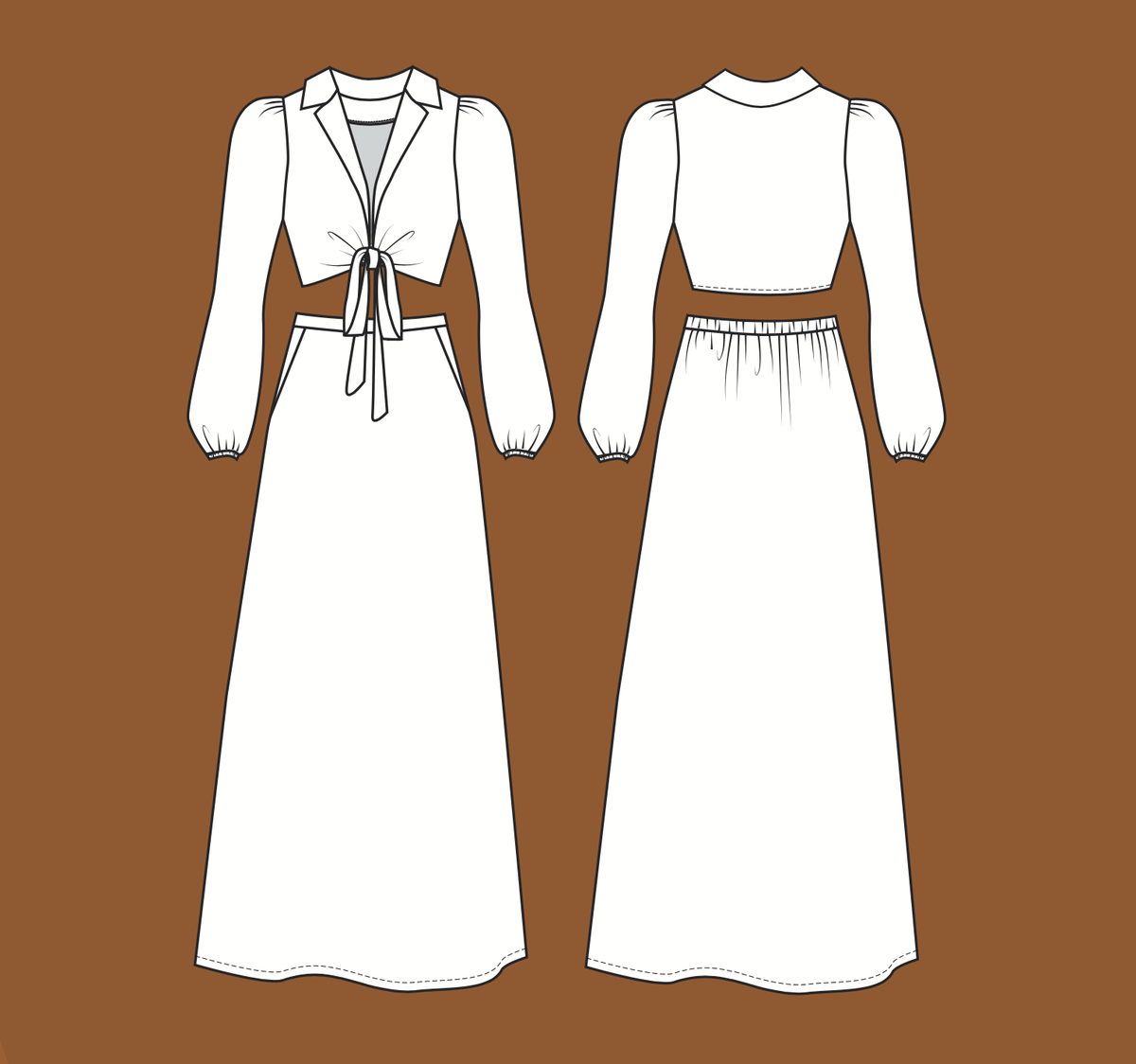 Friday Pattern Company Saturday Skirt Set – The Fold Line