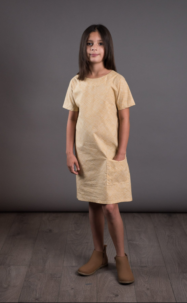 Buy the Gathered dress sewing pattern from The Avid Seamstress from The Fold Line