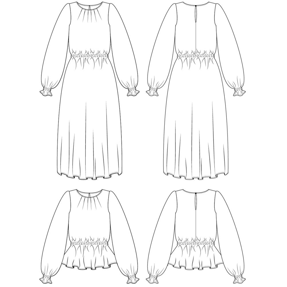 Sewing Patterns by Masin Dayo Dress & Blouse