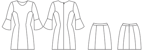 Papercut Patterns Sea-Bell Dress and Skirt