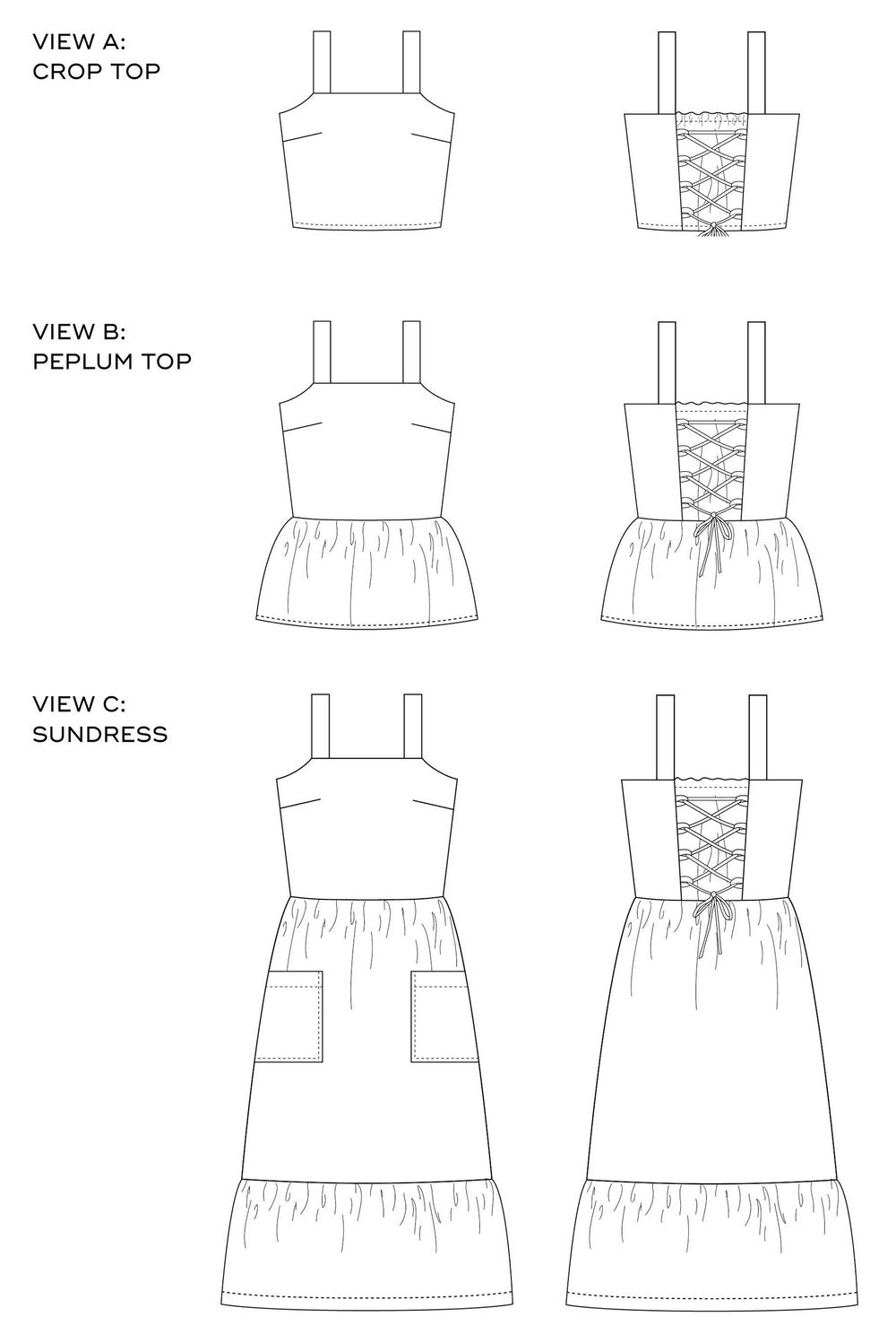 Sew DIY Eva Tops and Dress