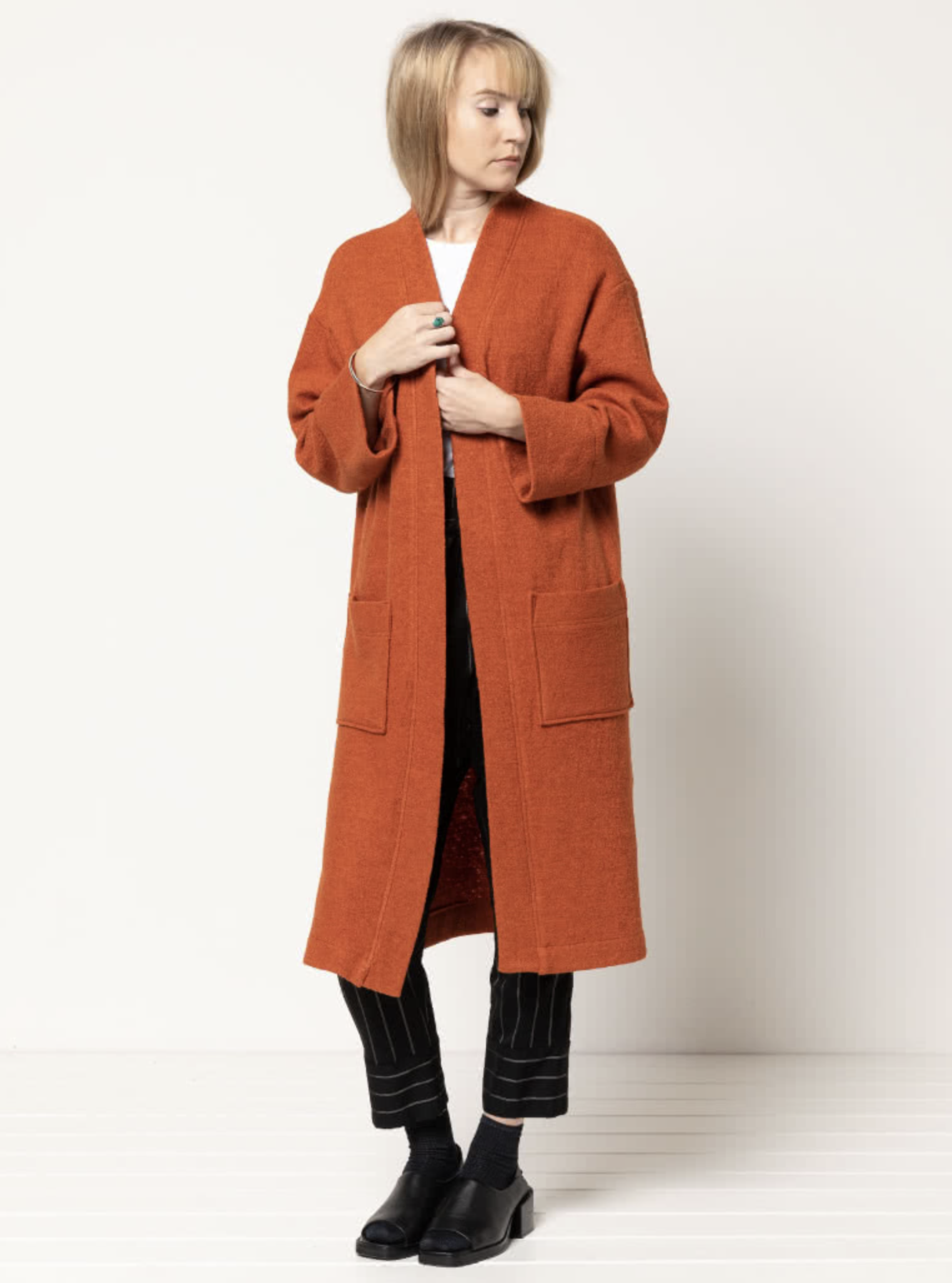 Style Arc Sigrid Knit Coat