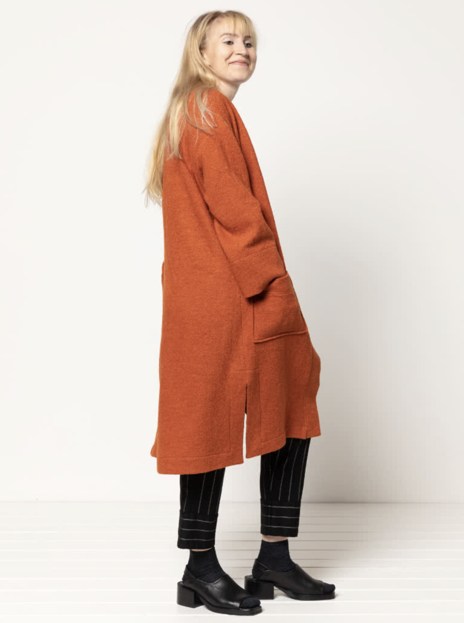 Style Arc Sigrid Knit Coat