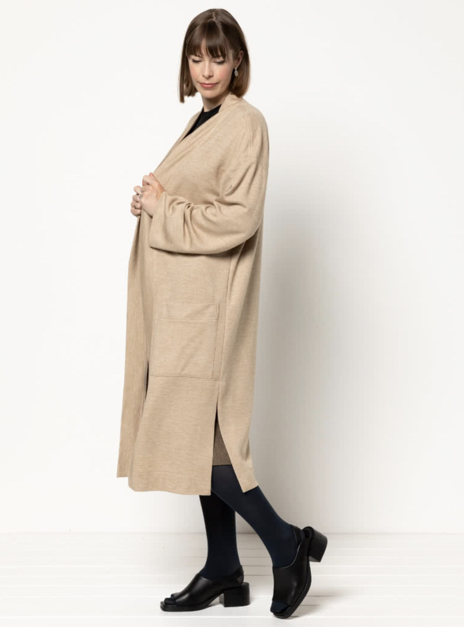 Style Arc Sigrid Knit Coat