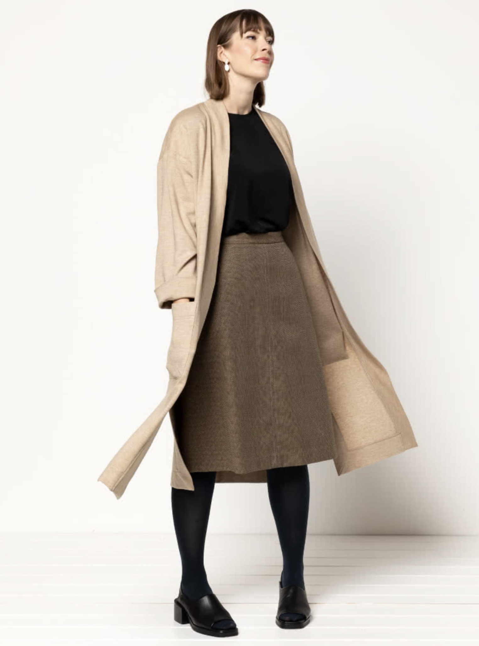 Style Arc Sigrid Knit Coat