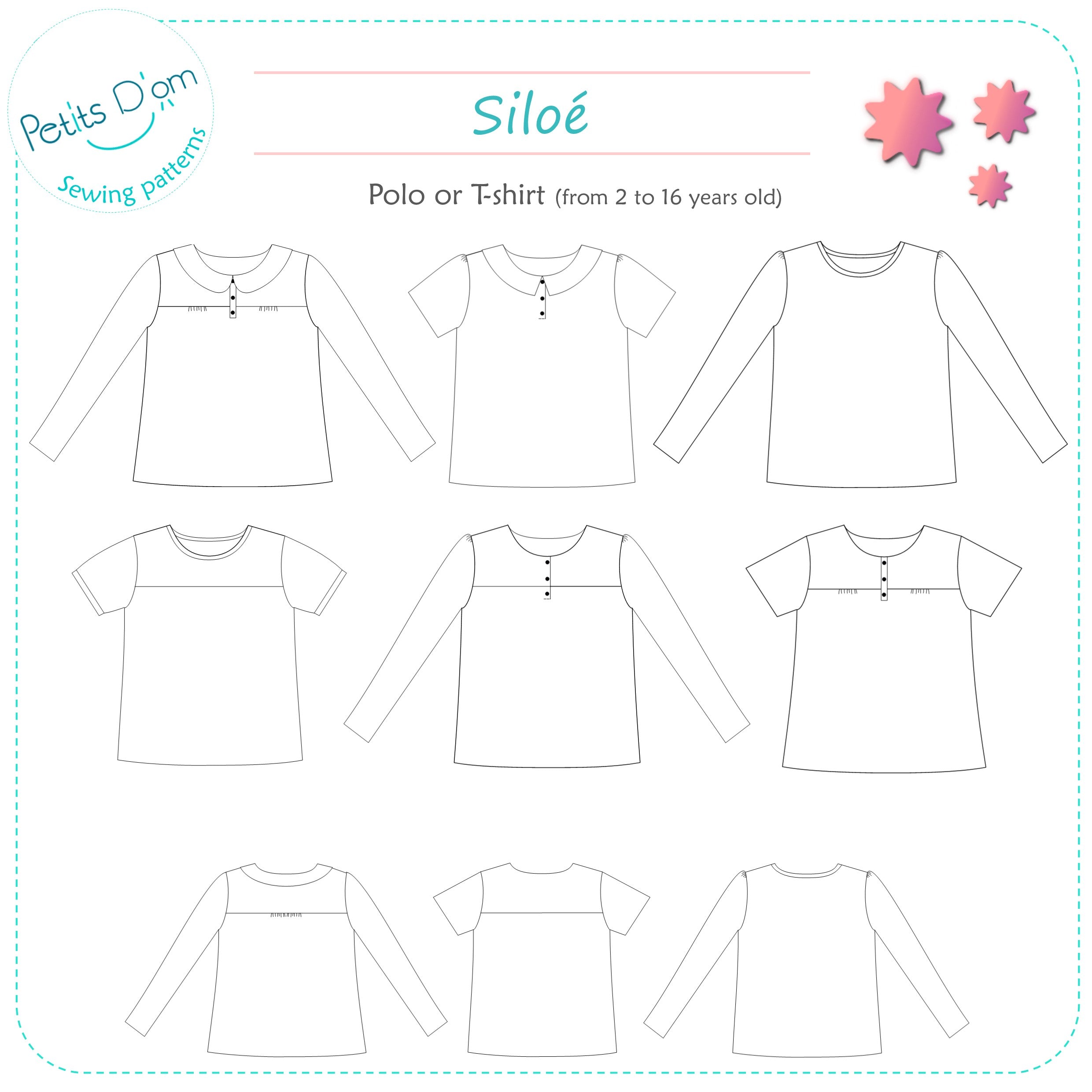 Petits D’om Child/Teen Siloé Polo or T-shirt