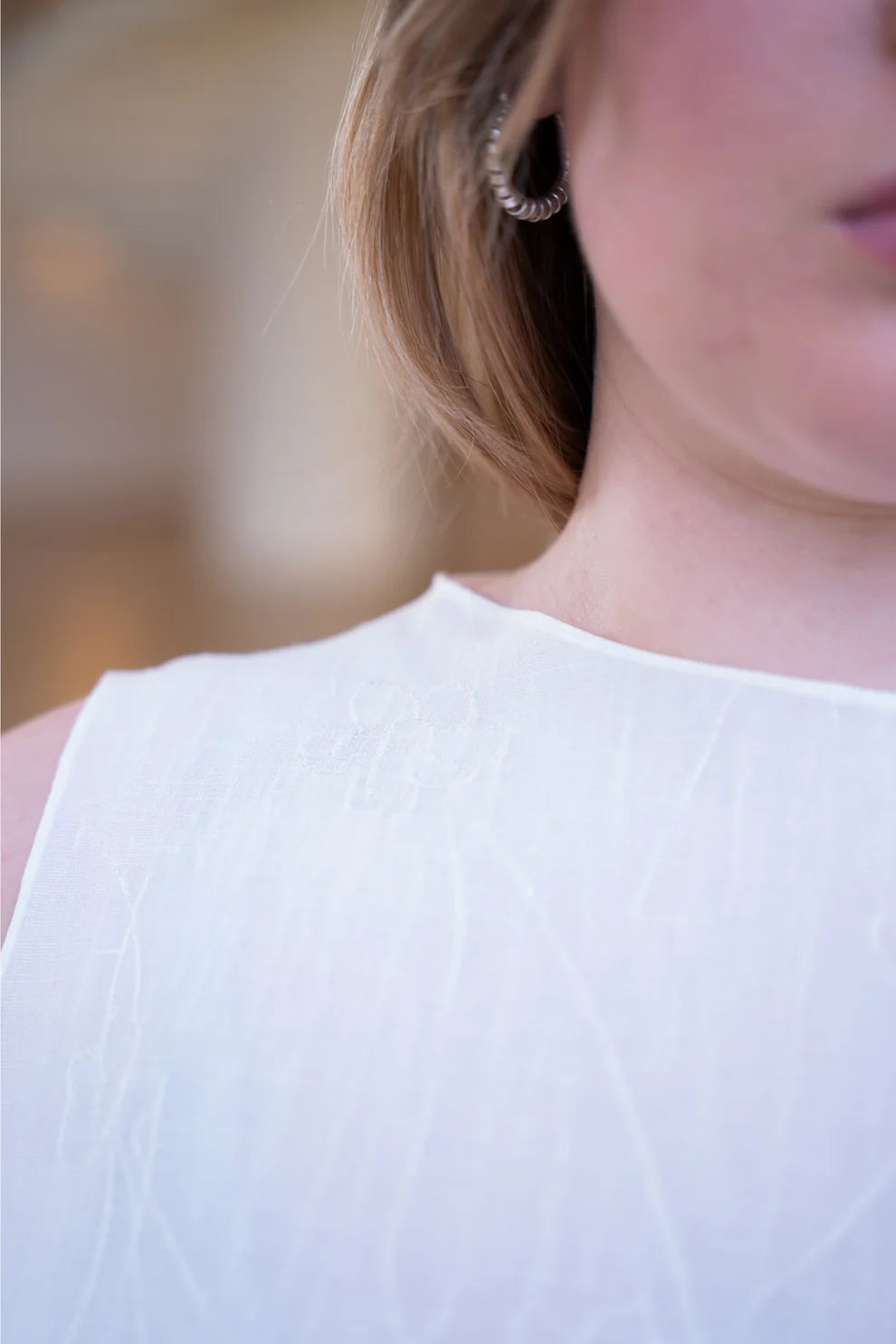 Puff and Pencil Slash Dress & Cap Sleeve