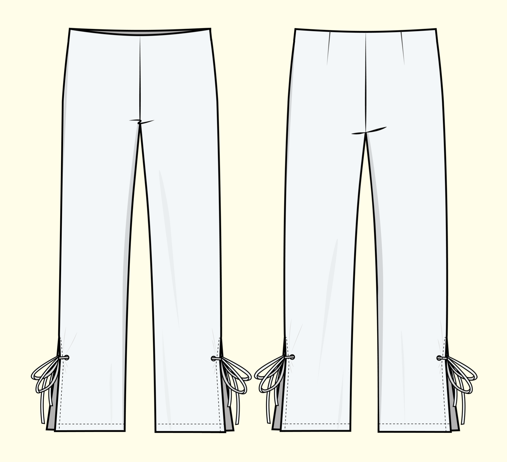 Puff and Pencil Slit Pants